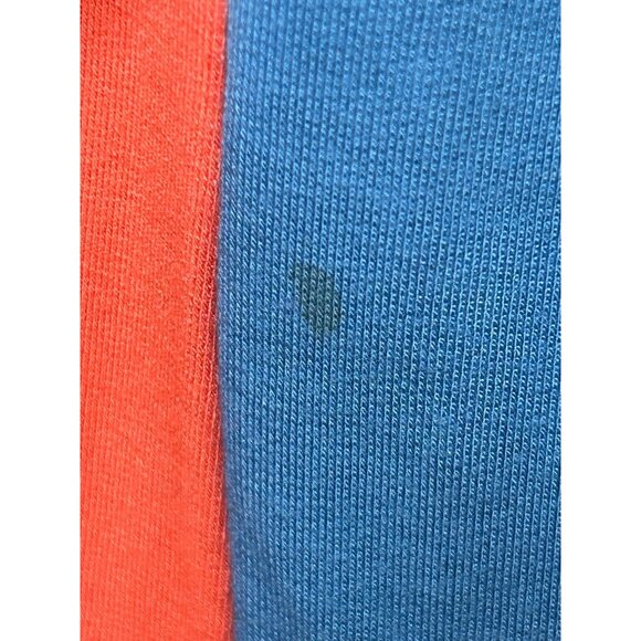 Attitudes by Renee Beach Dress XL Coral/ Blue Knit Maxi Sleeveless Side Slits - Picture 8 of 10